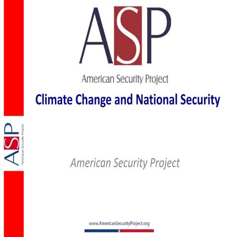 Climate Change and the Threat to National Security 