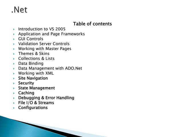 ASP.Net Presentation Part3