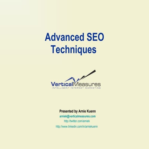 Advanced SEO Techniques