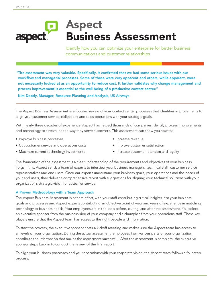 Complimentary Business Assessment