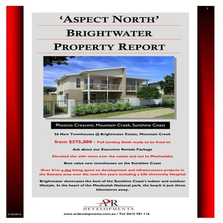 Aspect North Brightwater Property Report
