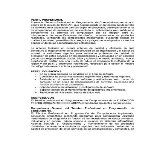 Aspectos curriculares   tecnica en programacion de computadores