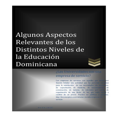 Aspectos de la educacion