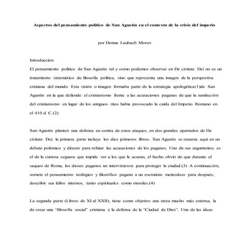 Aspectos del pensamiento político de san agustín en el contexto de la crisis ...