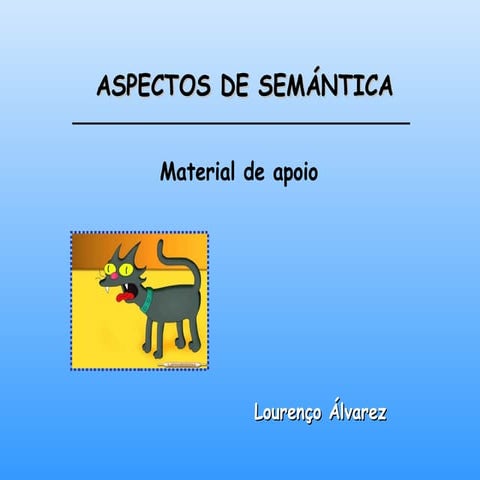 Aspectos de Semántica. Material de apoio