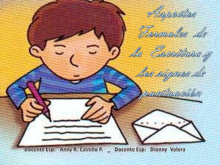 Aspectos Formales Escritura