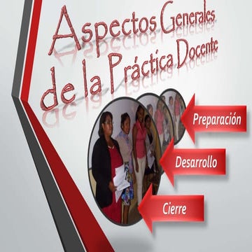 Aspectos generales de la práctica docente