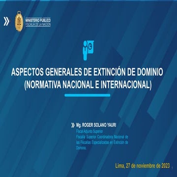 Ley modelo sobre extincion de dominio | PDF