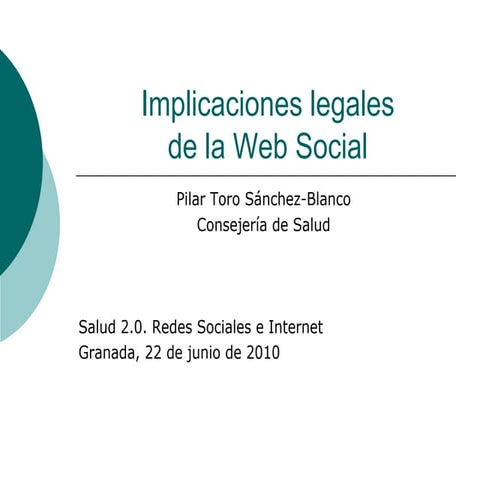 Implicaciones legales de la Web Social