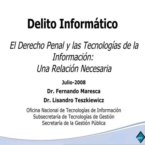 Aspectos Legales de los Delitos Informáticos e Informática Forense