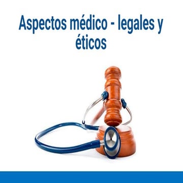Aspectos médicos y legales en el ámbito prehospitalario