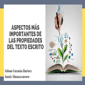 Aspectos más importantes de las propiedades del Texto Escrito | PDF