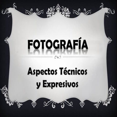 FOTOGRAFÍA: Aspectos técnicos y expresivos.