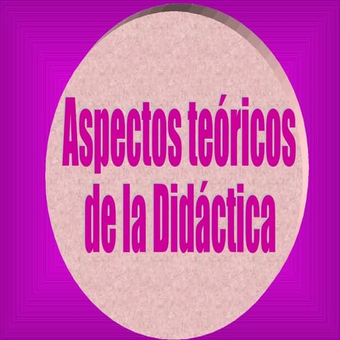 Aspectos Teorico De La Didactica