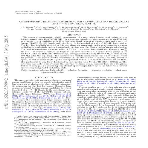 A spectroscopic redshift_measurement_for_a_luminous_lyman_break_galaxy_at_z _...