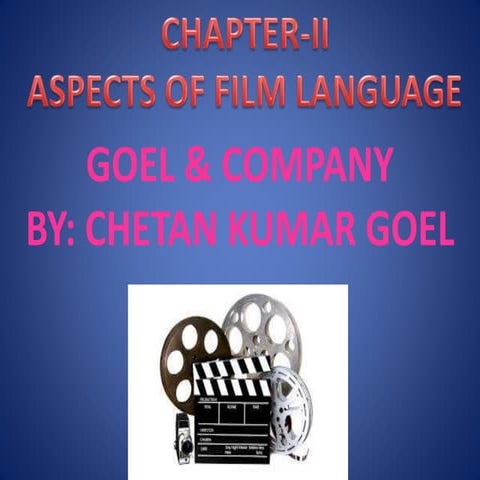Aspects of film language mass media(goel & company)