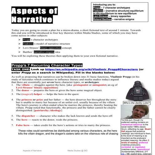 Aspects of narrative answers