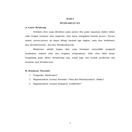 Aspek aspek biofarmasi