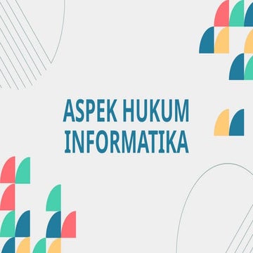 Maper Informatika materi Aspek Hukum Informatika.pptx