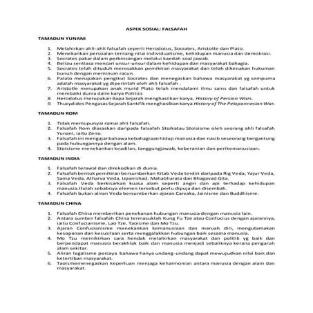 Aspek sosial falsafah
