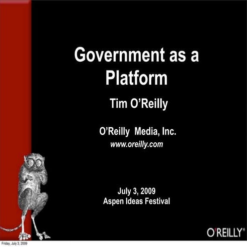 Aspen ideas Festival Talk on Gov20