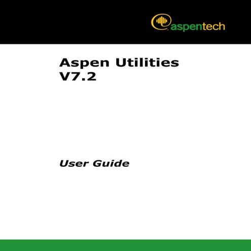Aspen utilities user guide v7 2