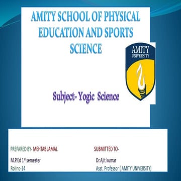 ASPESS, M.P.Ed -  2017 batch( AMITY UNIVERSITY)