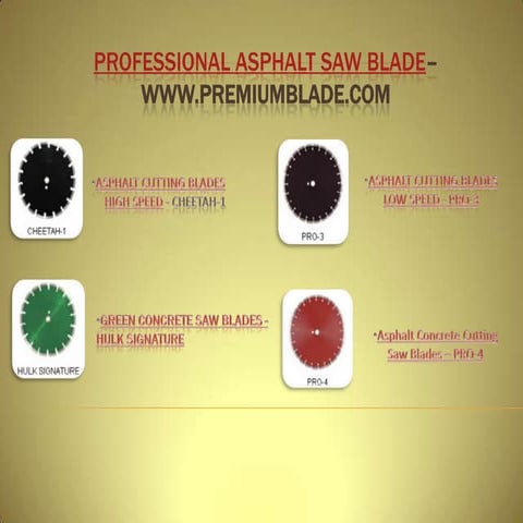Asphalt saw-blades