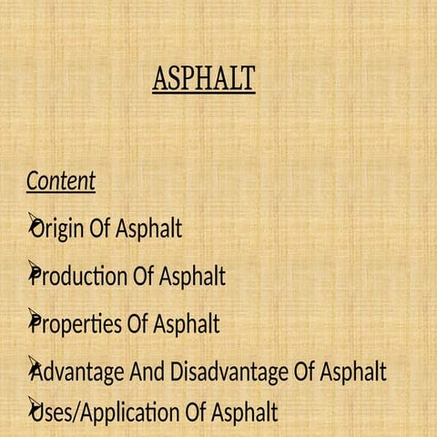 Asphalt | PPTX