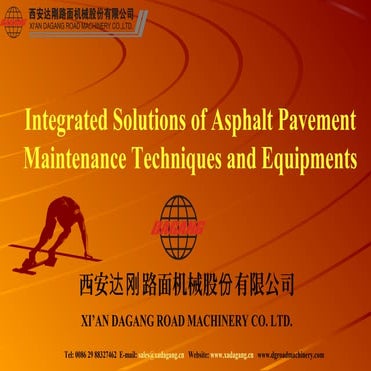 Asphalt pavement maintenace techniques and equipments for mongolia 02282012 eng