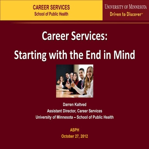 ASPH Career Panel 2012