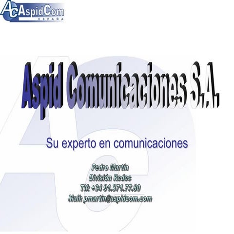 Aspid Comunicaciones   Redes Oct09