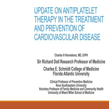 Aspirin in the primary and secondary prevention of vascular diseases ...