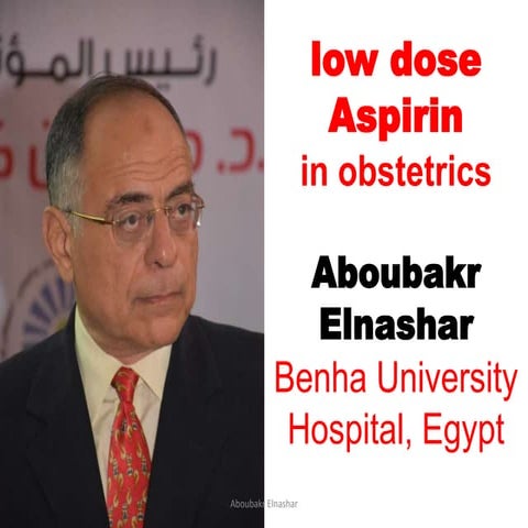 low dose Aspirin  in obstetrics 