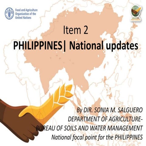 Item 2. National updates on soil: Philippines