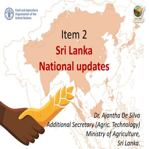 Item 2. National updates on soil: Sri Lanka
