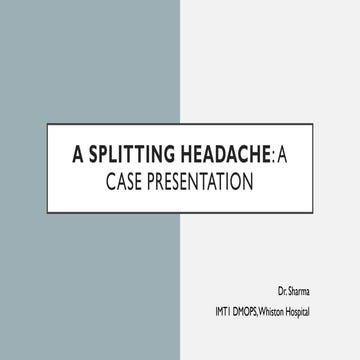 Stroke in Young Patients - Case Study