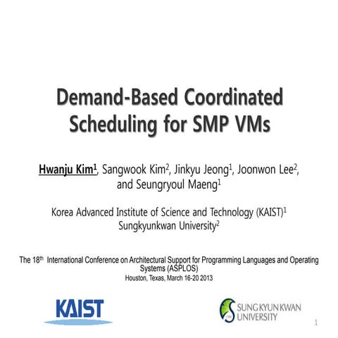 Demand-Based Coordinated Scheduling for SMP VMs
