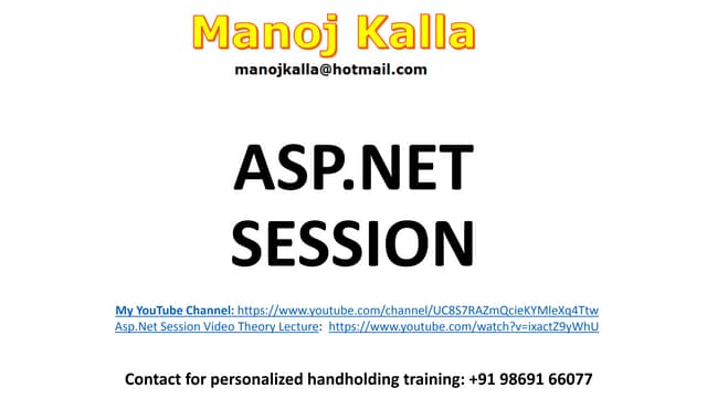 asp.net session management example | using session in asp.net C# | what is se...