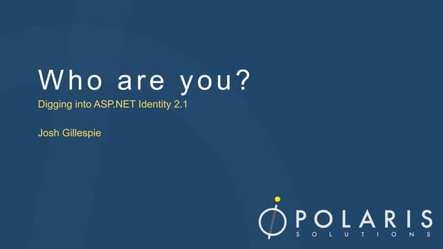 Who are you?