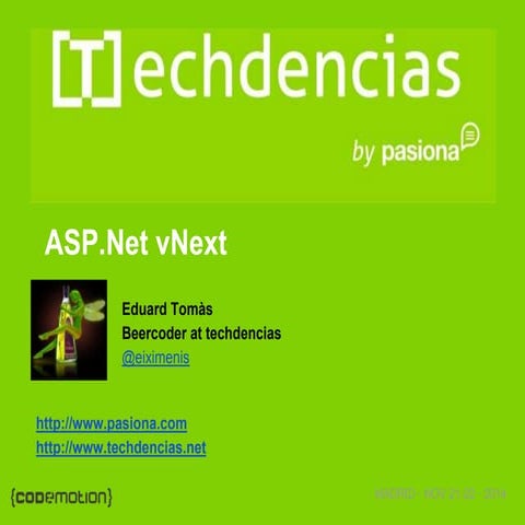 ASP.NET vNext... Desarrollo cross platform