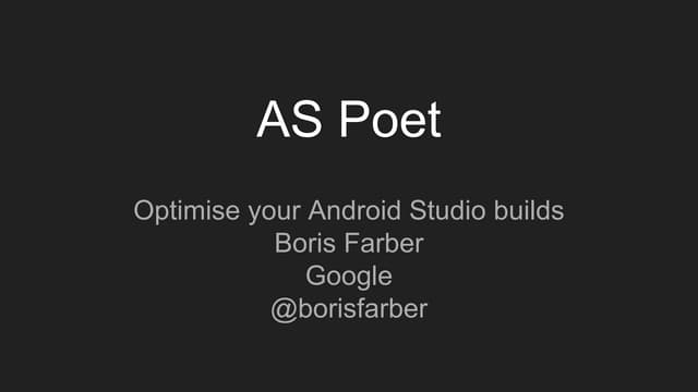 A/B test your Android build setup with ASPoet