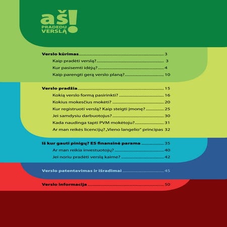 Leidinys "Aš pradedu verslą"