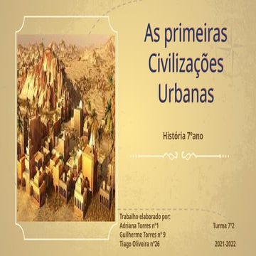 As primeiras cidades | PPT
