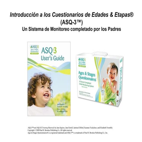 asq 3 - manual y formularios para la evaluación | PDF