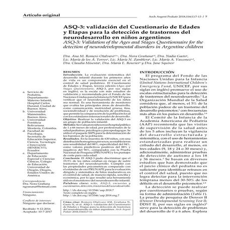 asq 3 - manual y formularios para la evaluación | PDF