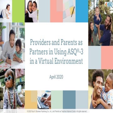 Using ASQ-3 in a Virtual Environment