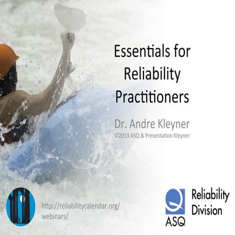 Essentials for Reliability Practitioners