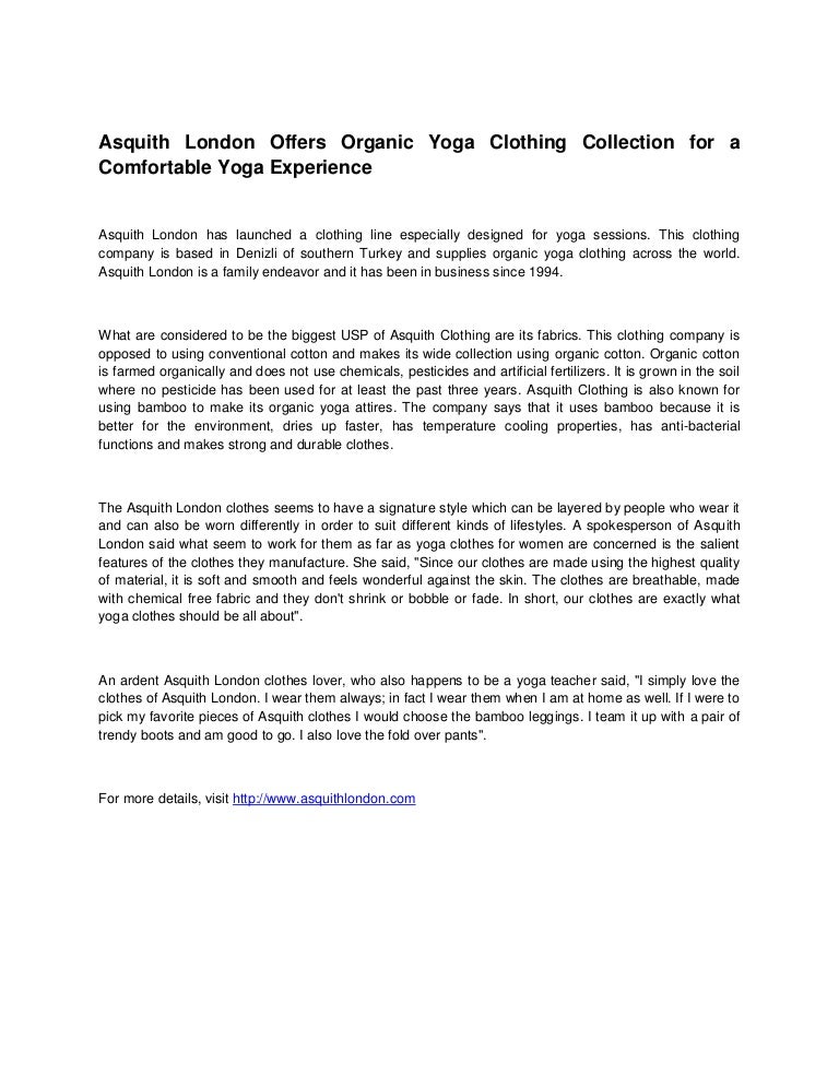 asquith yoga clothing