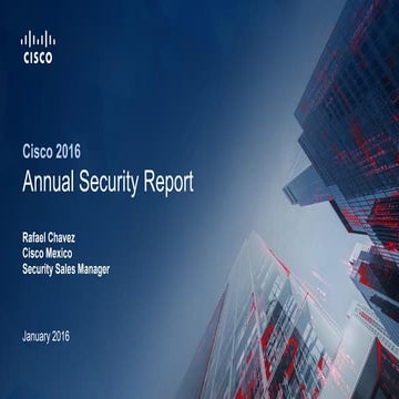 Reporte de Seguridad de Cisco 2016